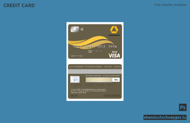 Belize Commerzbank Visa-Karte – Beispielvorschau